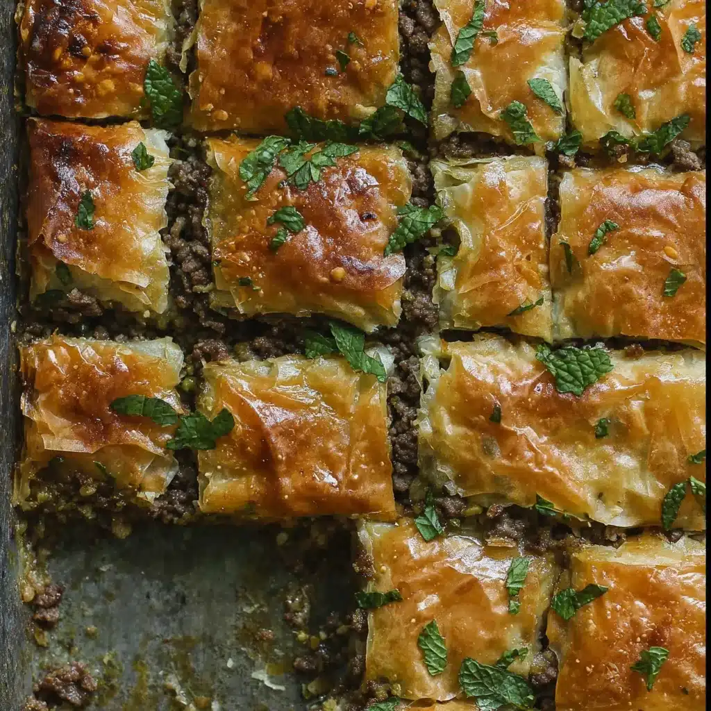 Egyptian beef goulash ( phyllo beef pie )