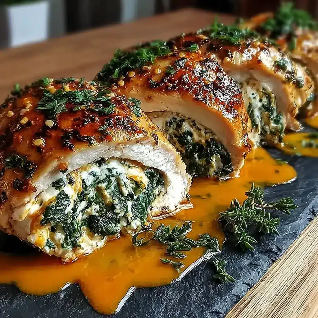 Herbed Ricotta Stuffed Chicken Rolls