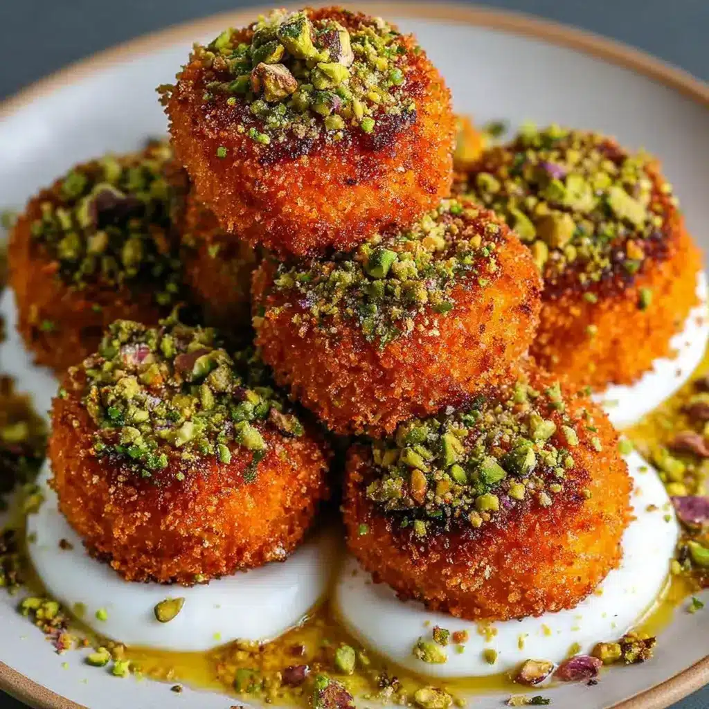 Sweet Potato Croquettes with Burrata Dip & Pistachio Crunch