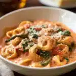 Creamy Spinach Tomato Tortellini with a Comforting Twist 2 Creamy Spinach Tomato Tortellini
