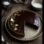 Dark Chocolate Tart with Gold Leaf - A Decadent Dessert 2 Dark Chocolate Tart with Gold Leaf