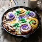 King Cake Cinnamon Rolls