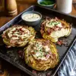 Roasted Cabbage Steaks with Bacon