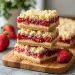 Strawberry Shortcake Crumble Bars