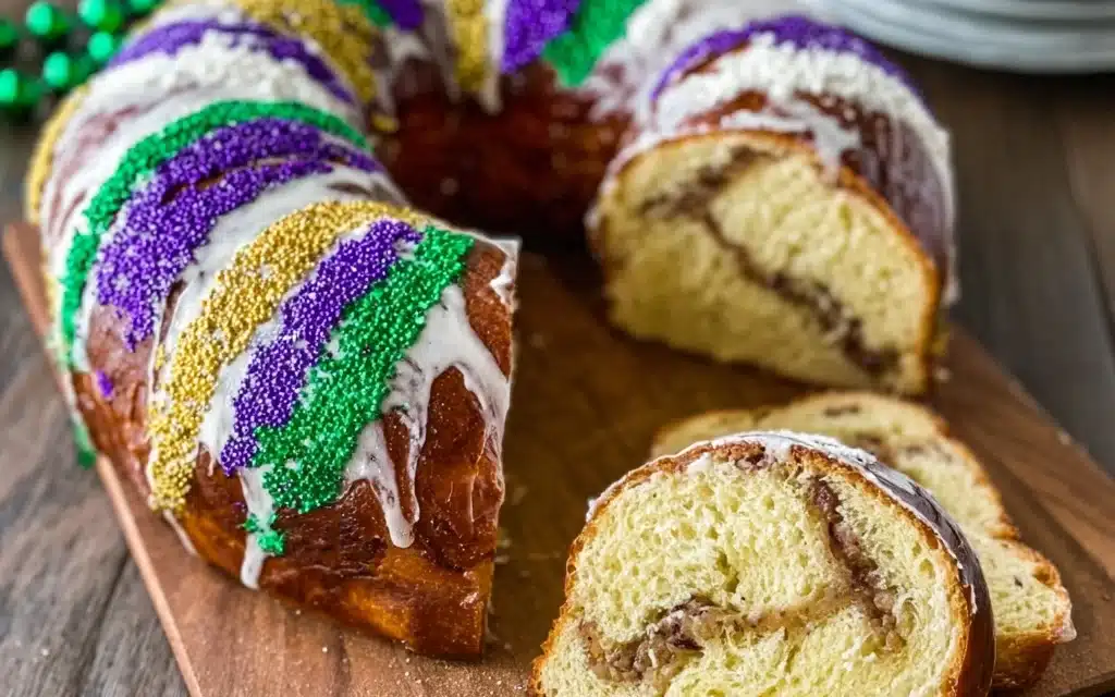 Traditional King Cake (Brioche Style) – A Magical Mardi Gras Treat