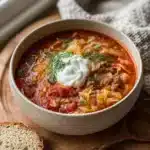 Unstuffed Cabbage Roll Soup