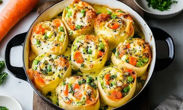 Cheesy Baked Vegetable Rolls: A Quick and Delightful Side Dish