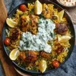 Dump And Bake Chicken Tzatziki Rice