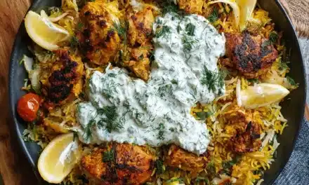 Dump And Bake Chicken Tzatziki Rice