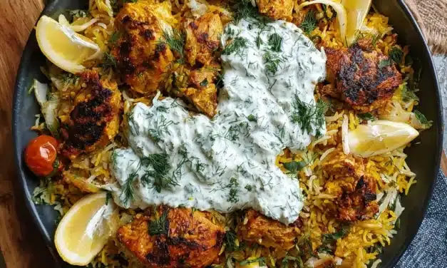 Dump And Bake Chicken Tzatziki Rice