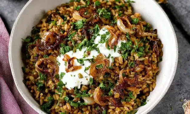 Mujadara: Lebanese Lentils and Rice