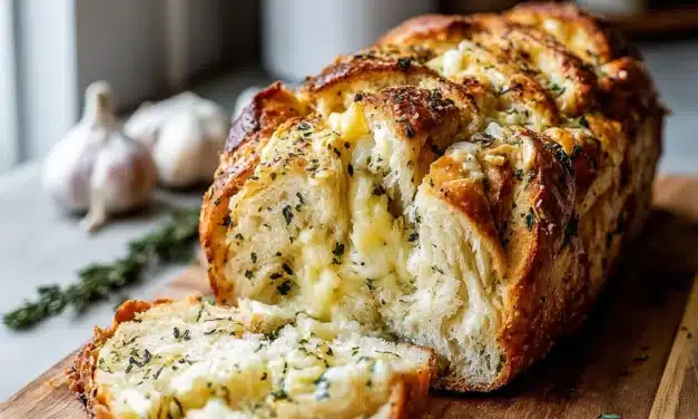 Sourdough Discard Pull-Apart Garlic Bread