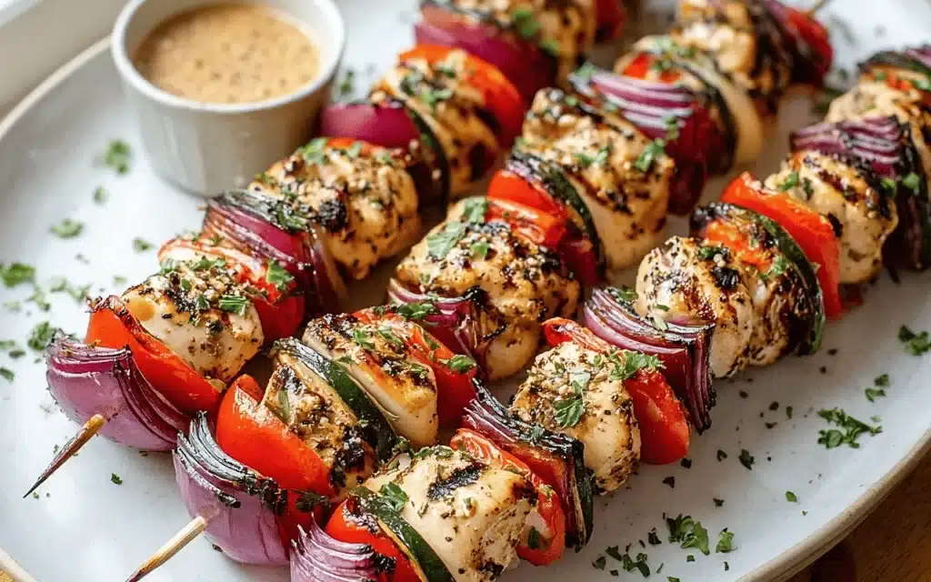 Grilling Chicken Kabobs