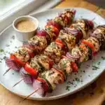 Grilling Chicken Kabobs 2 Chicken Kabobs