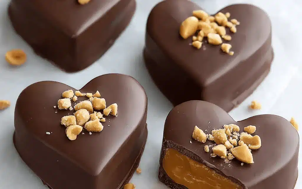 Chocolate Peanut Butter Valentine’s Heart