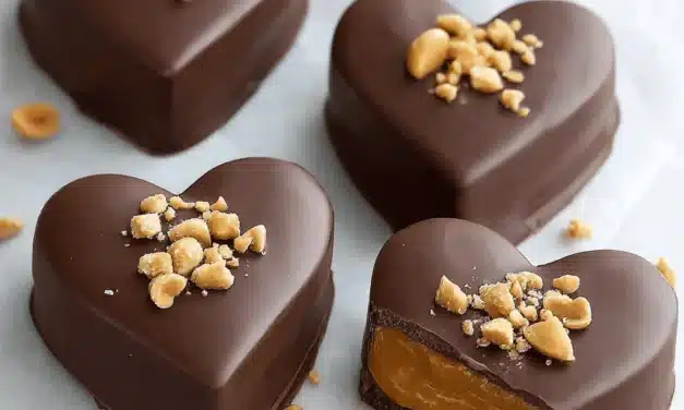 Chocolate Peanut Butter Valentine’s Heart