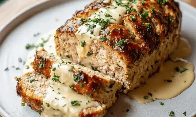 Garlic Parmesan Chicken Meatloaf