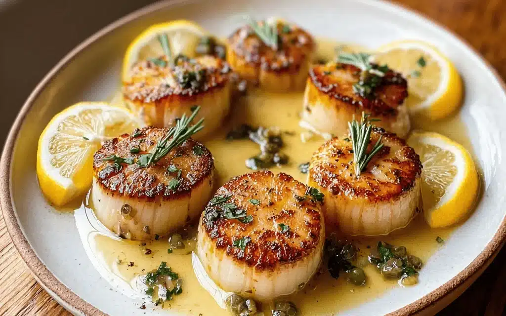 Pan-Seared Scallops with Lemon Butter