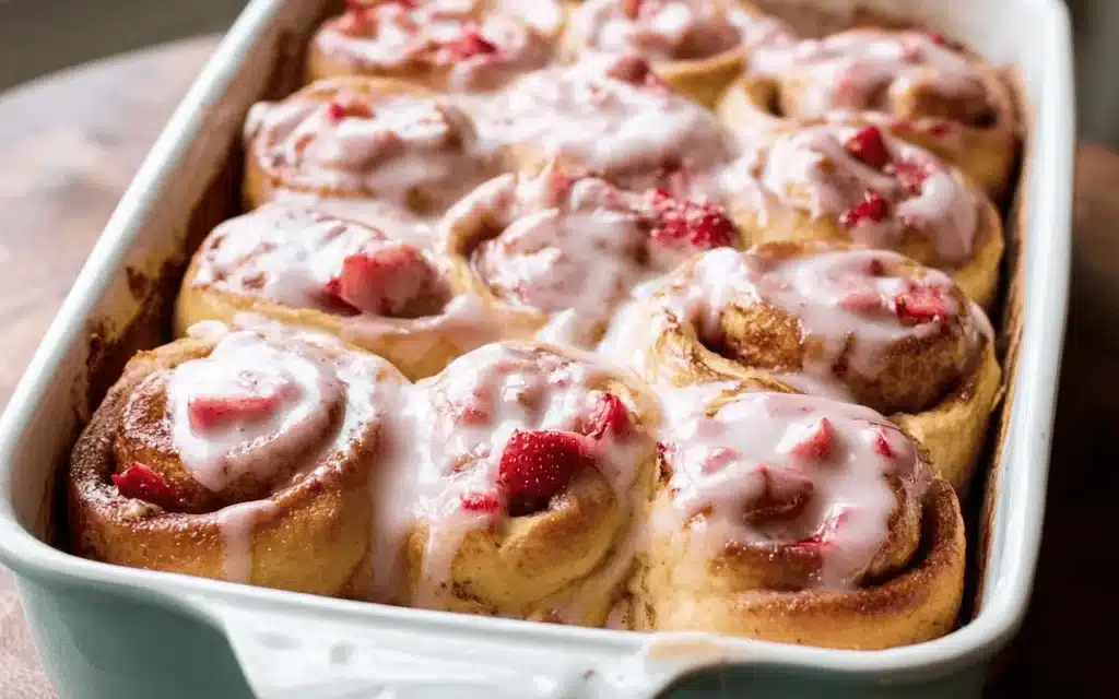 Strawberry Cinnamon Rolls